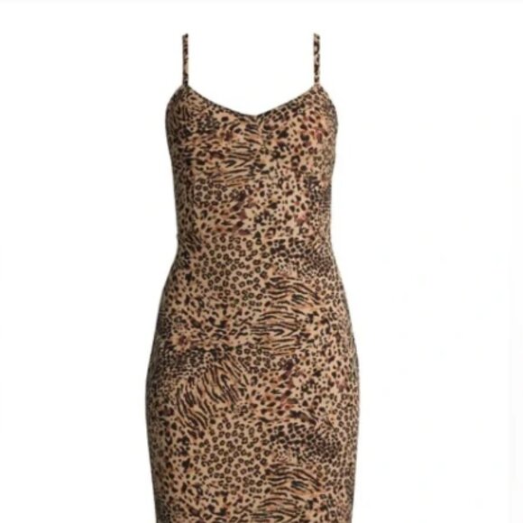 No Boundaries Leopard Print Bodycon Dress – Size 3X (21) - Picture 1 of 10